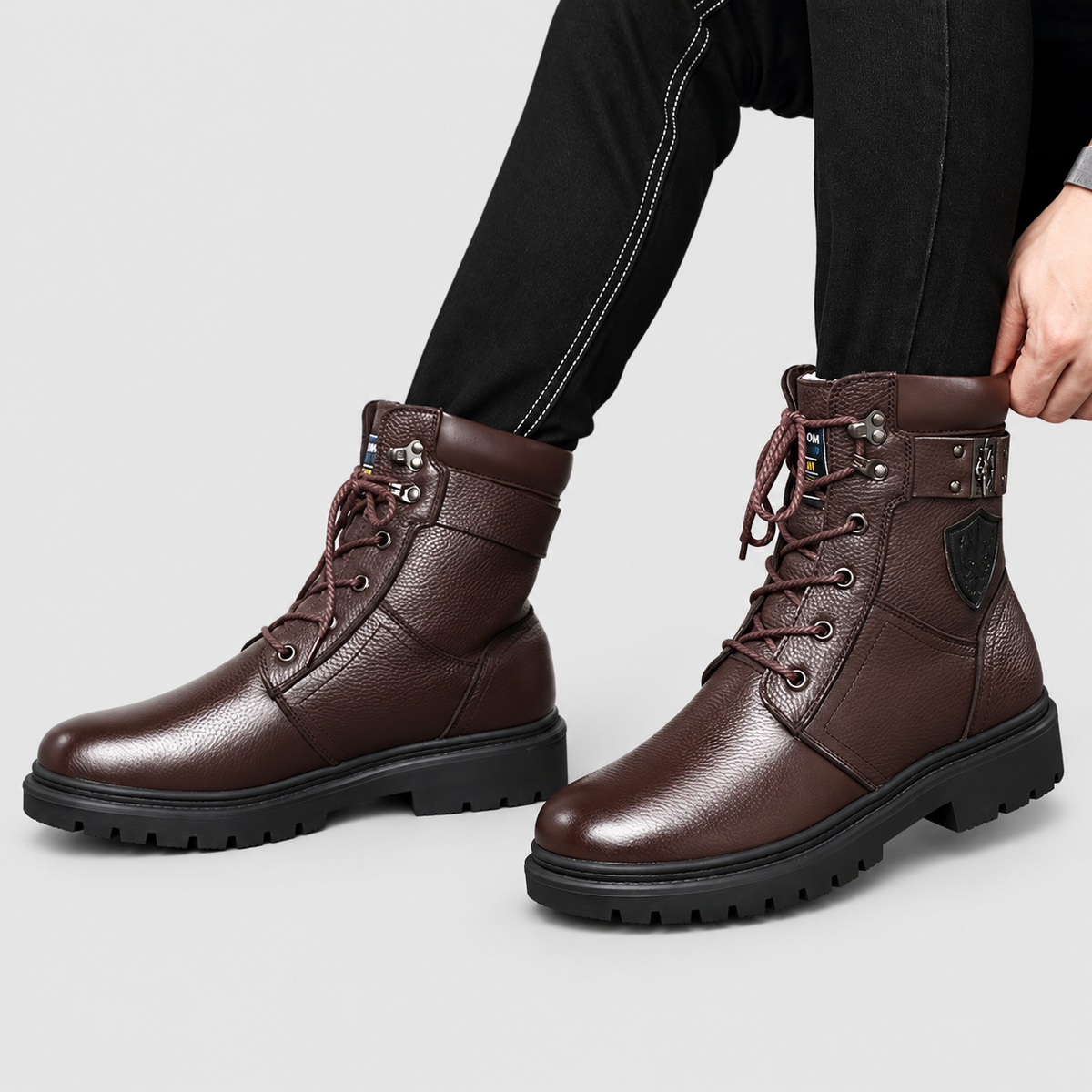 Jory | Men’s Lined Lace-Up Winter Boots — product detail 2
