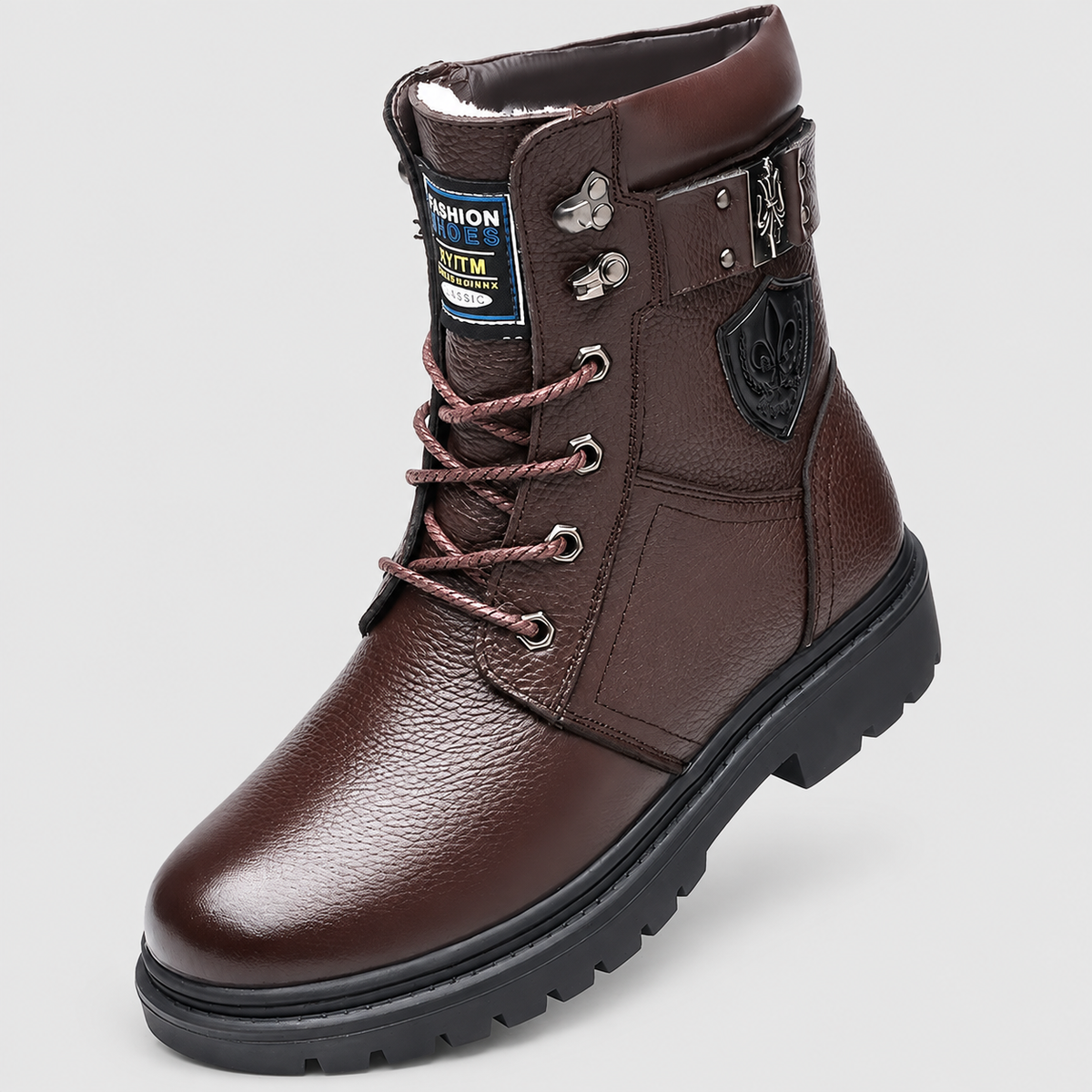Jory | Men’s Lined Lace-Up Winter Boots — Brown
