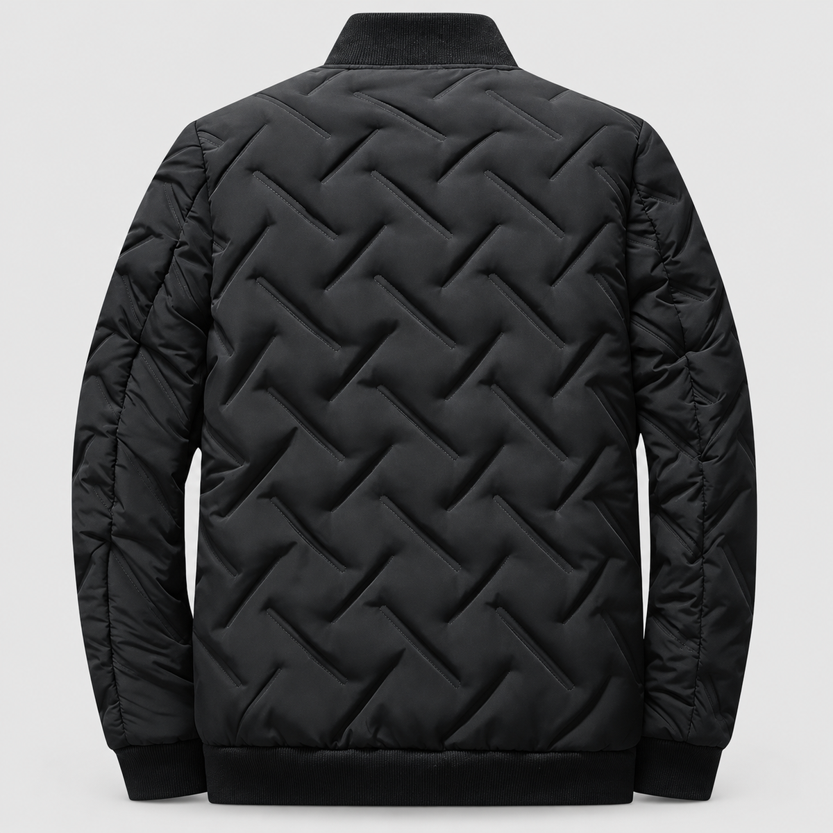 Kenton | Men’s Quilted Zip-Front Winter Jacket — product detail 2