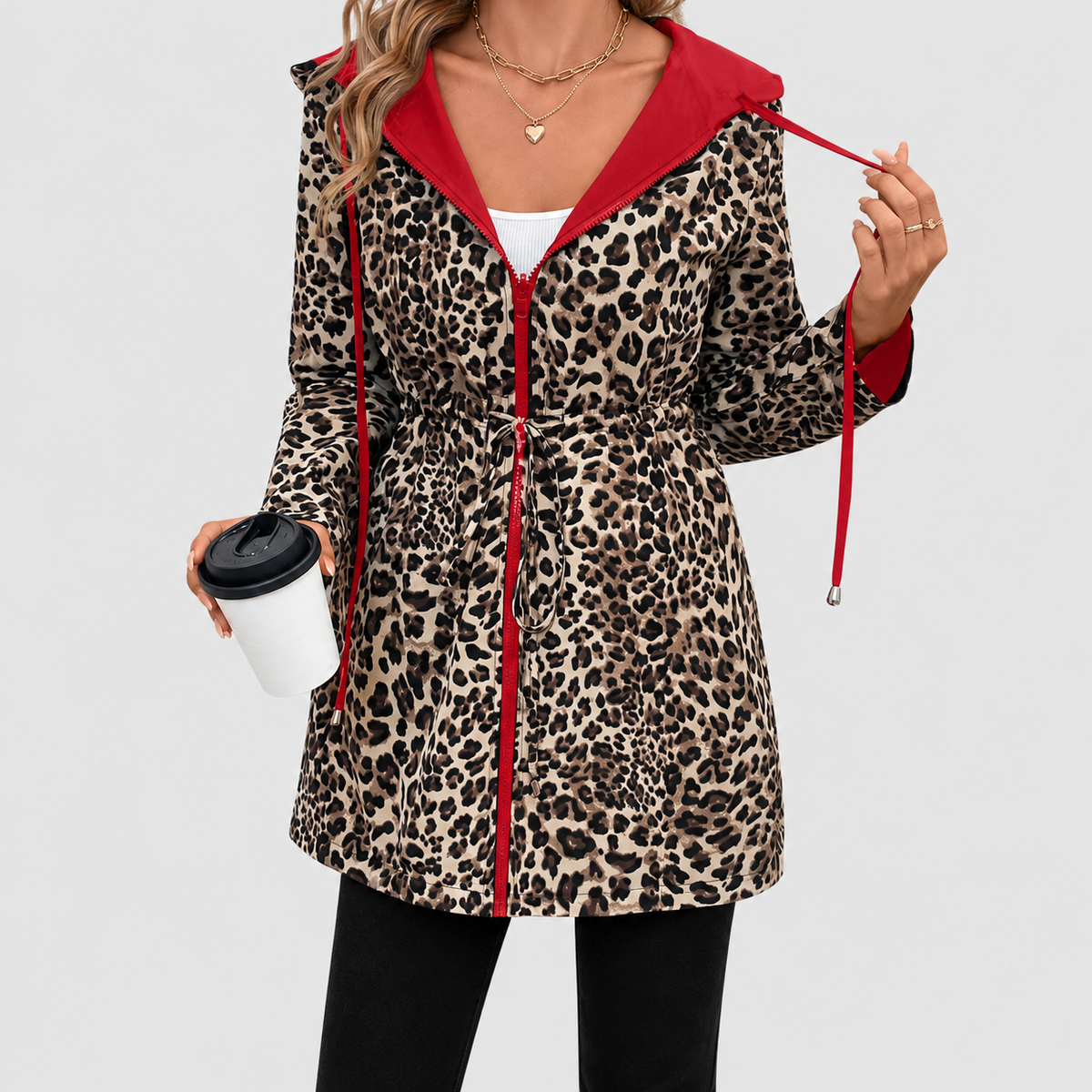 Keziah | Women’s Reversible Printed Hooded Coat — product detail 6