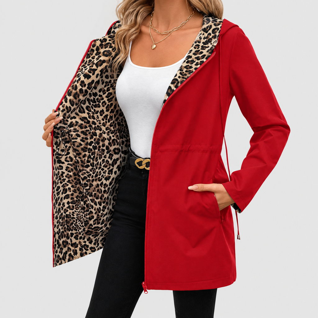 Keziah | Women’s Reversible Printed Hooded Coat — product detail 8