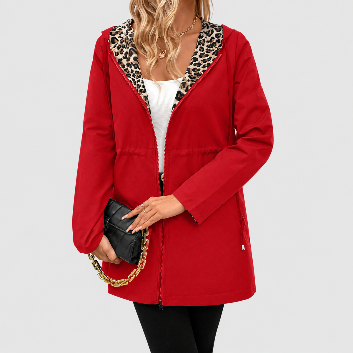 Keziah | Women’s Reversible Printed Hooded Coat — product detail 9