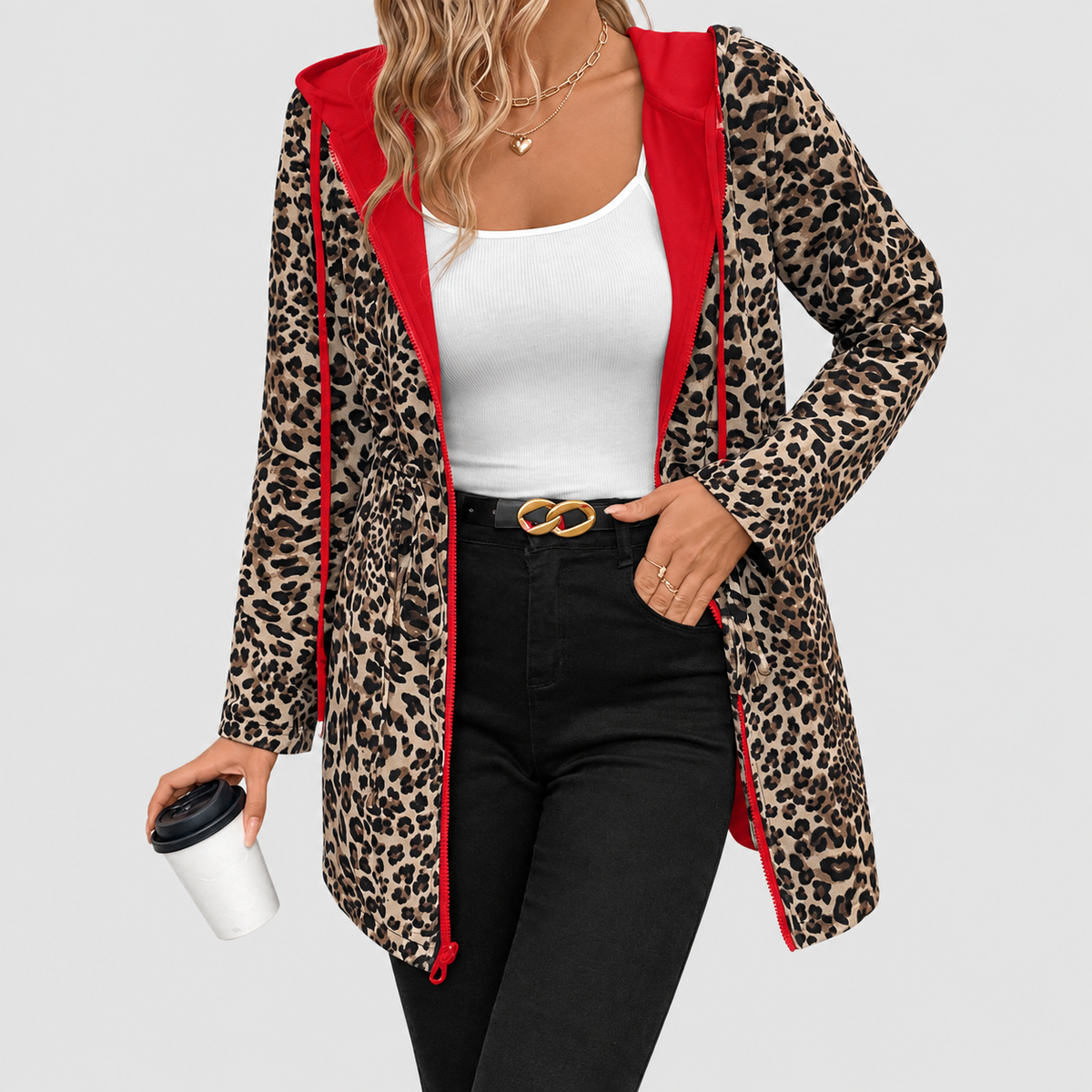 Keziah | Women’s Reversible Printed Hooded Coat — product detail 10