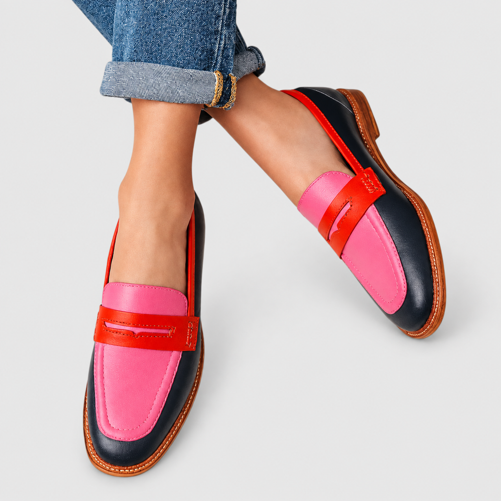 Lavinia | Women’s Colour-Block Loafers — Multi-colored