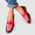 Lavinia | Women’s Colour-Block Loafers — Multi-colored