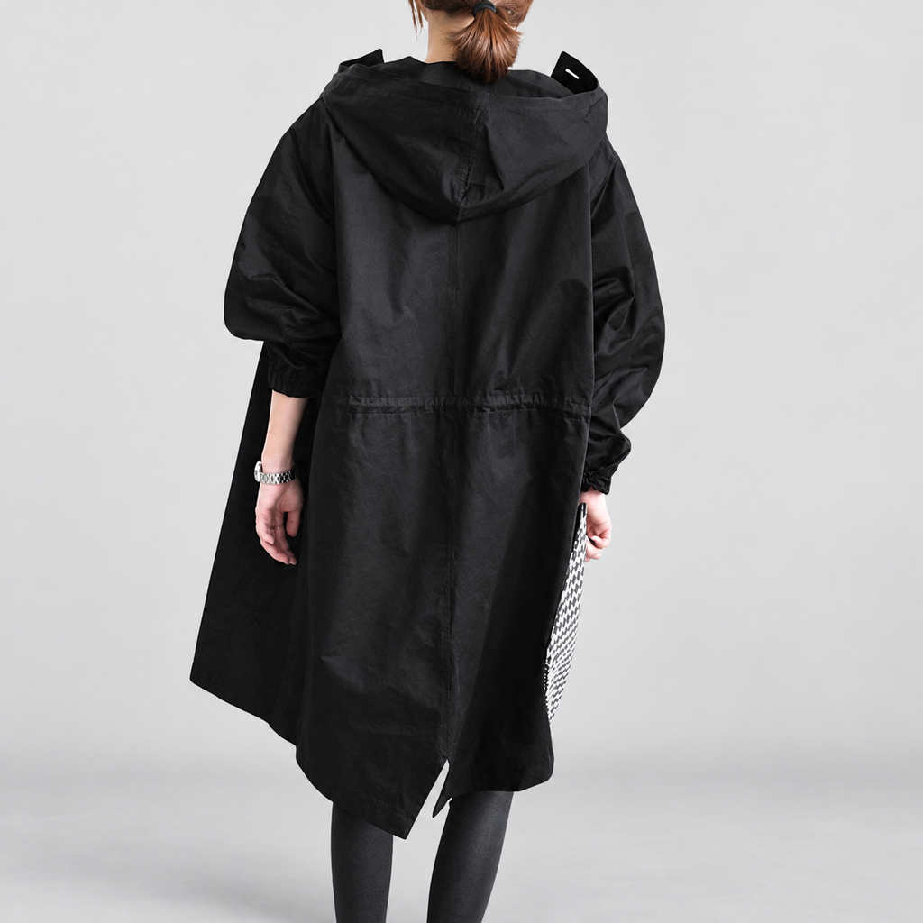 Lenna | Women’s Hooded Oversized Long Trench Coat — product detail 9