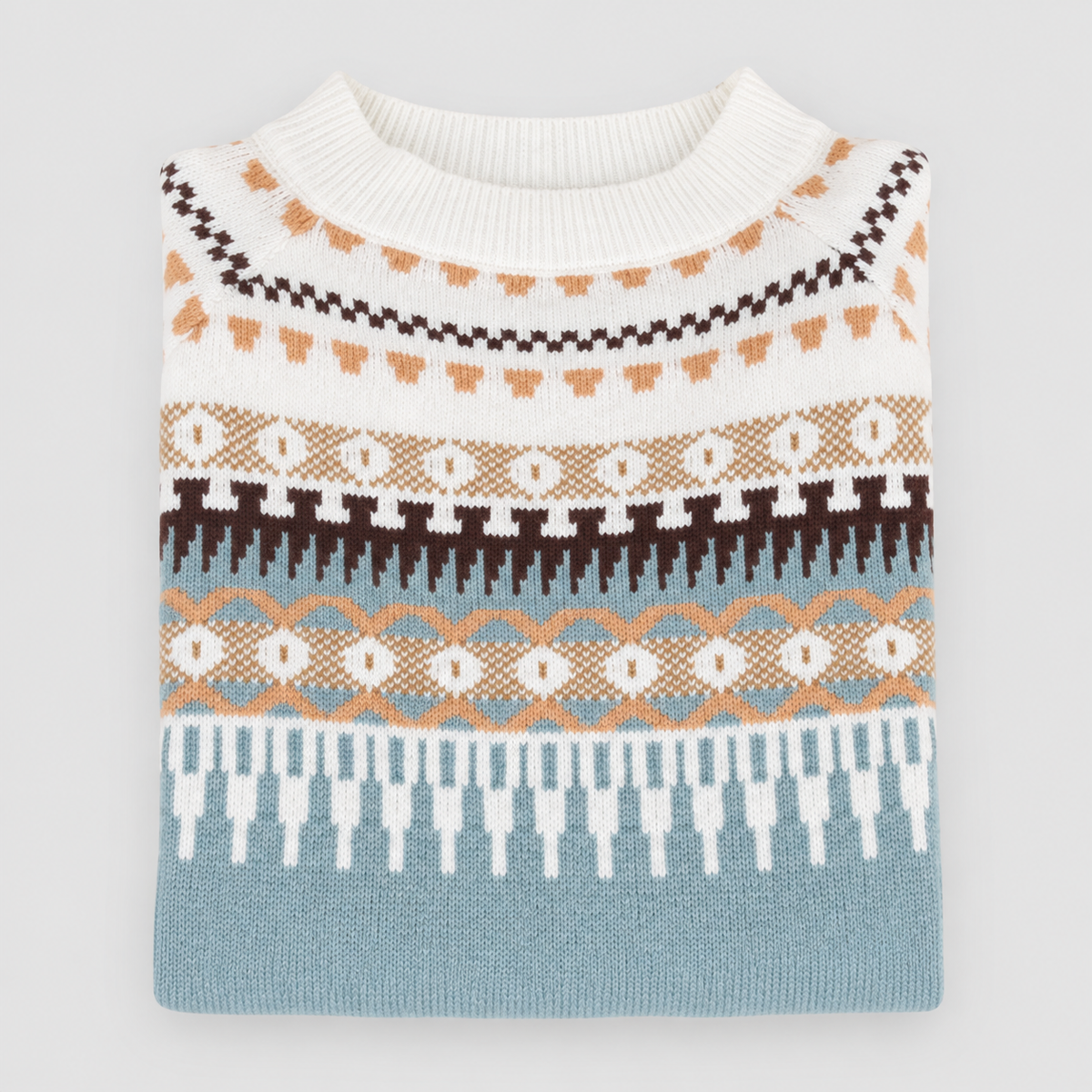 Liesl | Women’s Fair Isle Crew-Neck Sweater — product detail 7