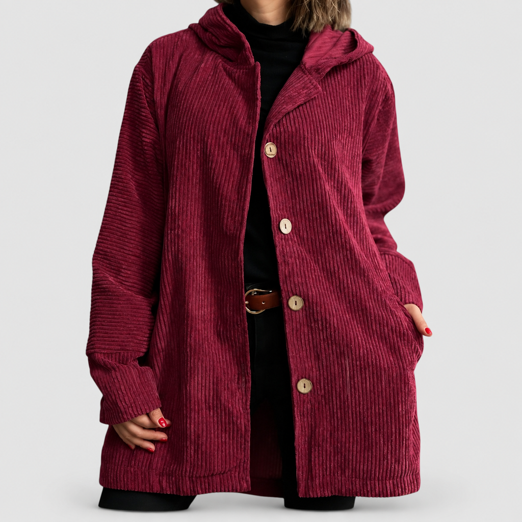 Linnea | Women’s Hooded Button-Front Jacket — product detail 1