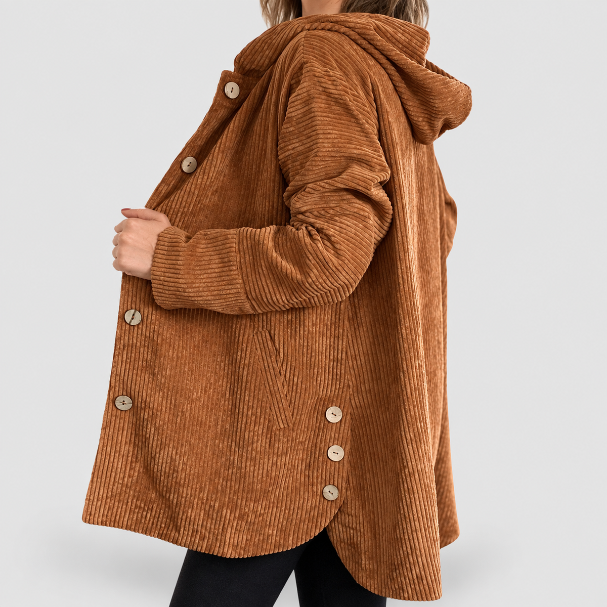 Linnea | Women’s Hooded Button-Front Jacket — product detail 8