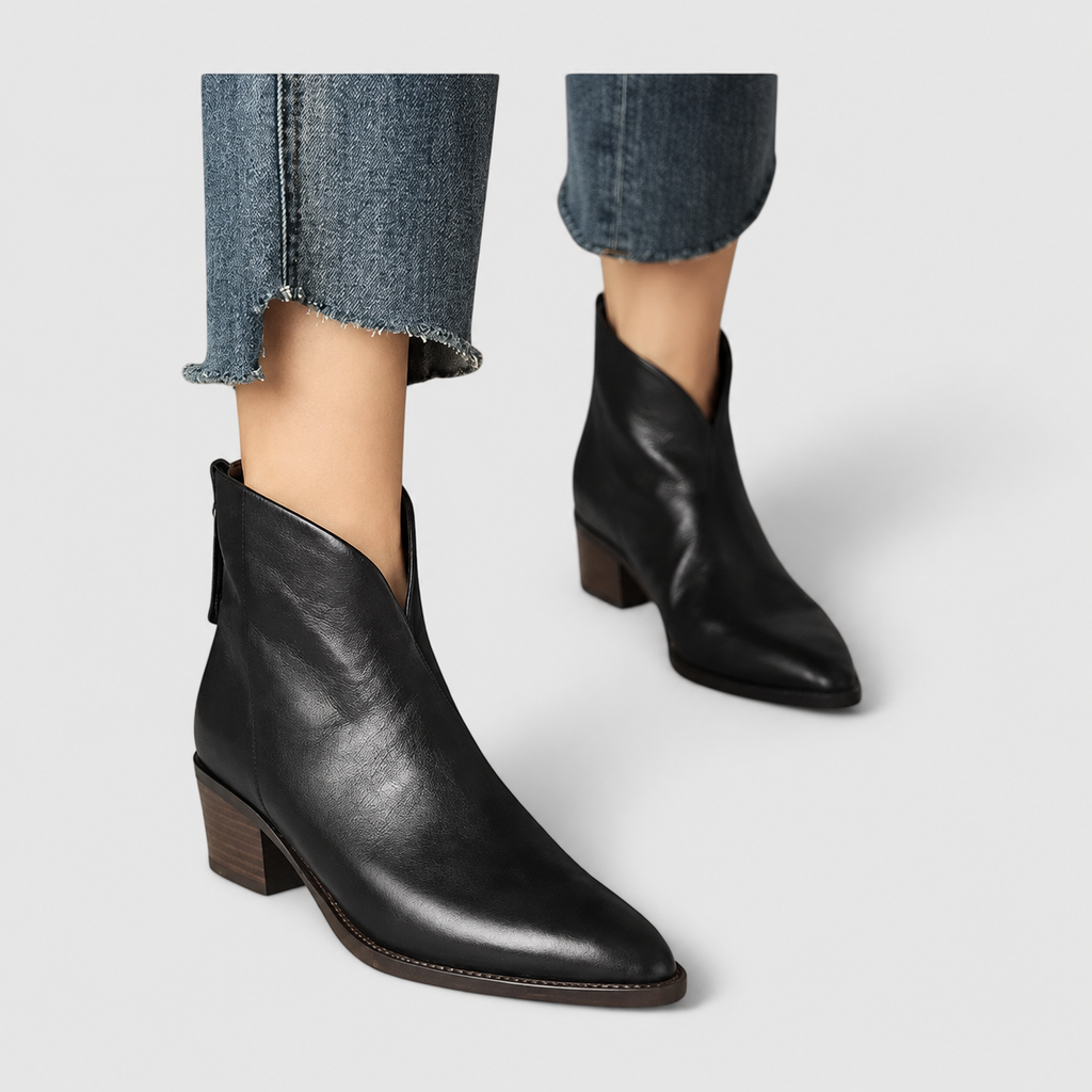 Lissandra | Women’s Block-Heel Ankle Boots — Black