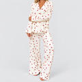 Women's Heart Print Pajama Set — 
