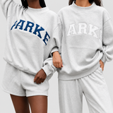 Light grey-white letters