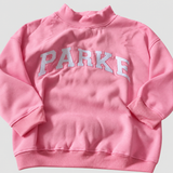 Pink-white letters