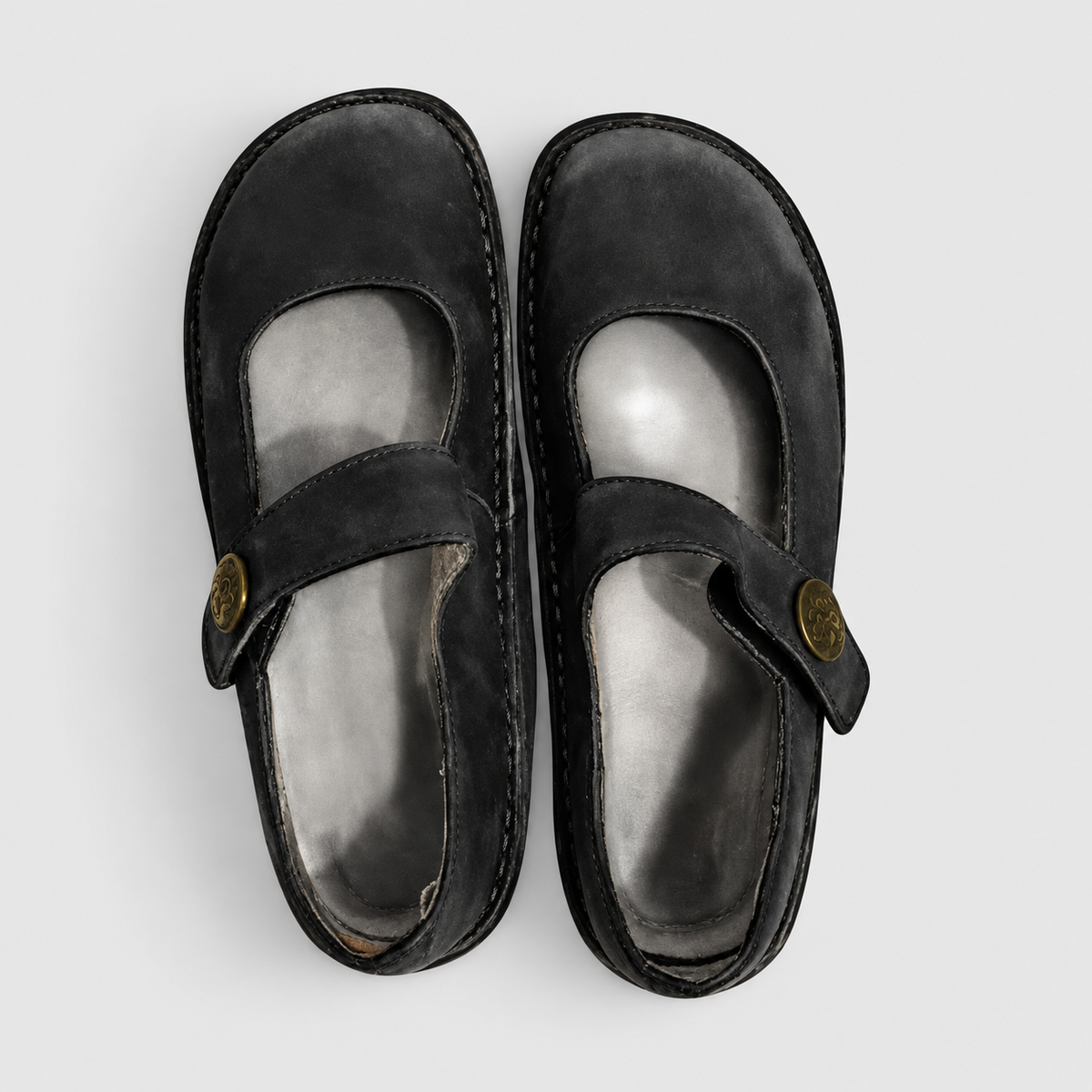 Marjolaine | Women’s Strap-Closure Mary Jane Flats — Black