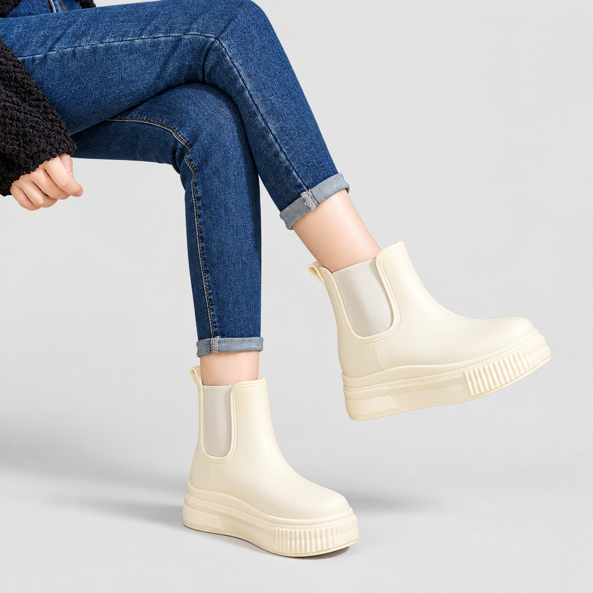 Naiara | Women’s Platform Chelsea Boots — product detail 7