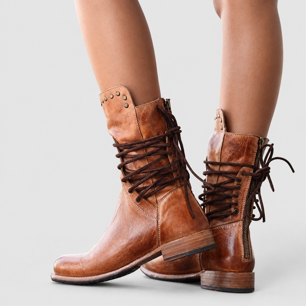 Nerina | Women’s Vintage Lace-Up Boots — product detail 3
