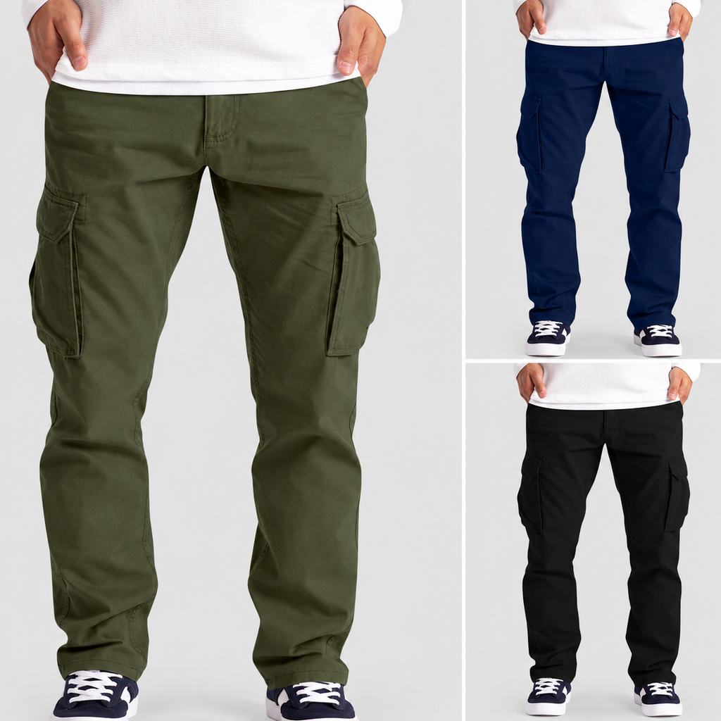 Nolan | Men’s Relaxed-Fit Cargo Pants — product detail 4