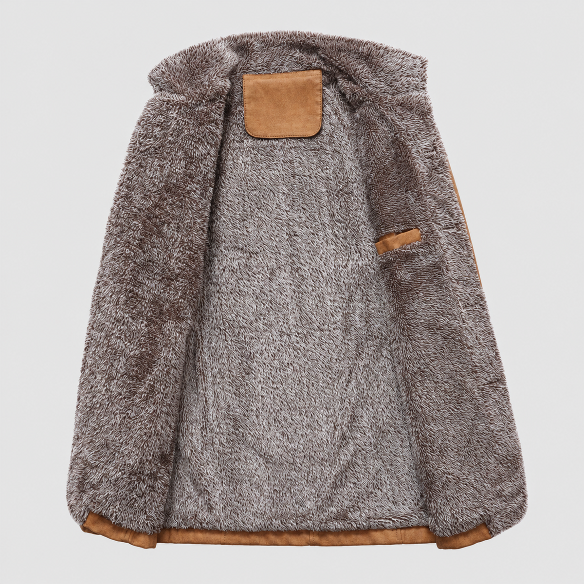 Osbert | Men’s Sherpa-Lined Button-Front Winter Jacket — product detail 3
