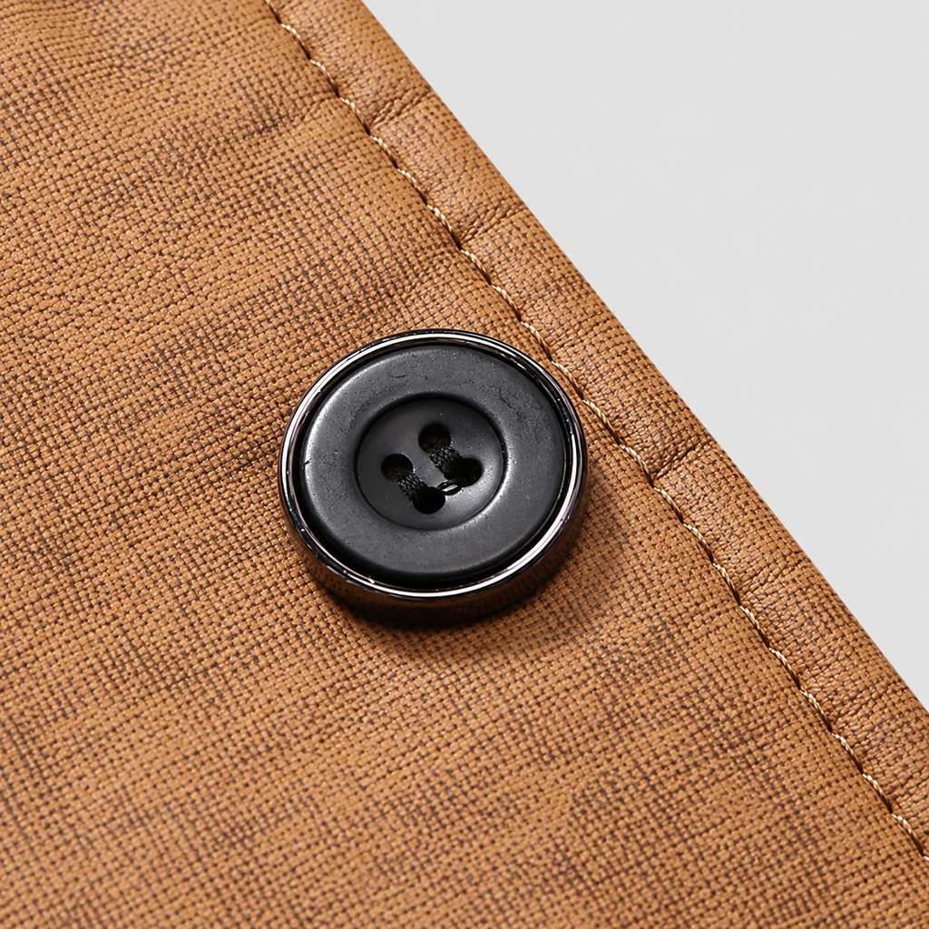 Osbert | Men’s Sherpa-Lined Button-Front Winter Jacket — product detail 4