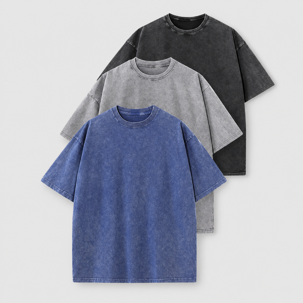 Ottilia | Women’s Oversized Acid-Wash T-Shirt Set — product detail 5