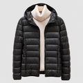 Paolina | Women’s Quilted Hip-Length Puffer Jacket — Black