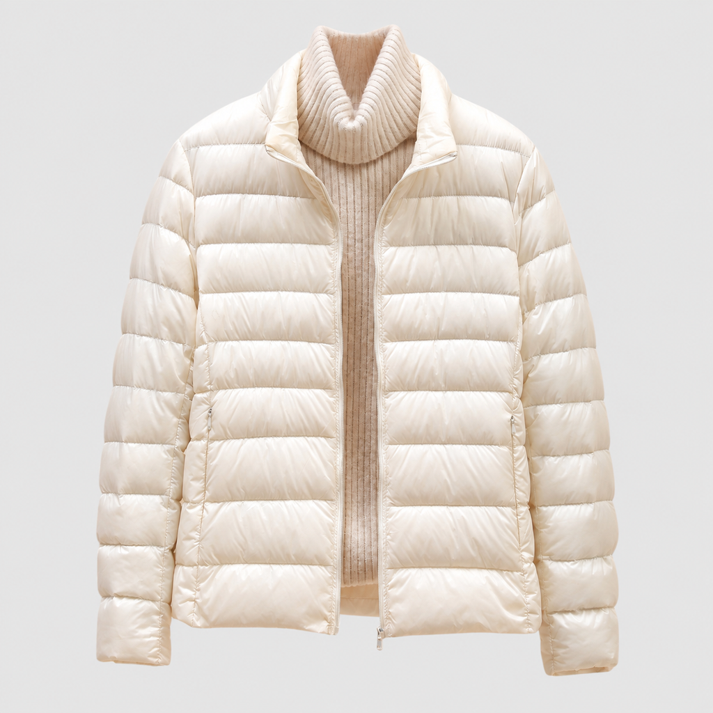 Paolina | Women’s Quilted Hip-Length Puffer Jacket — product detail 18