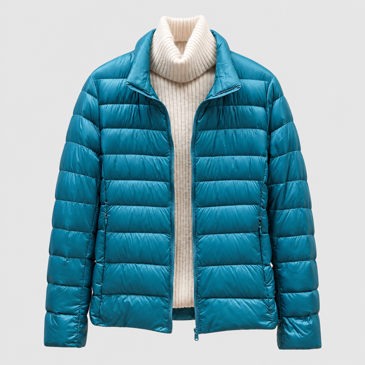 Paolina | Women’s Quilted Hip-Length Puffer Jacket — Blue Collar