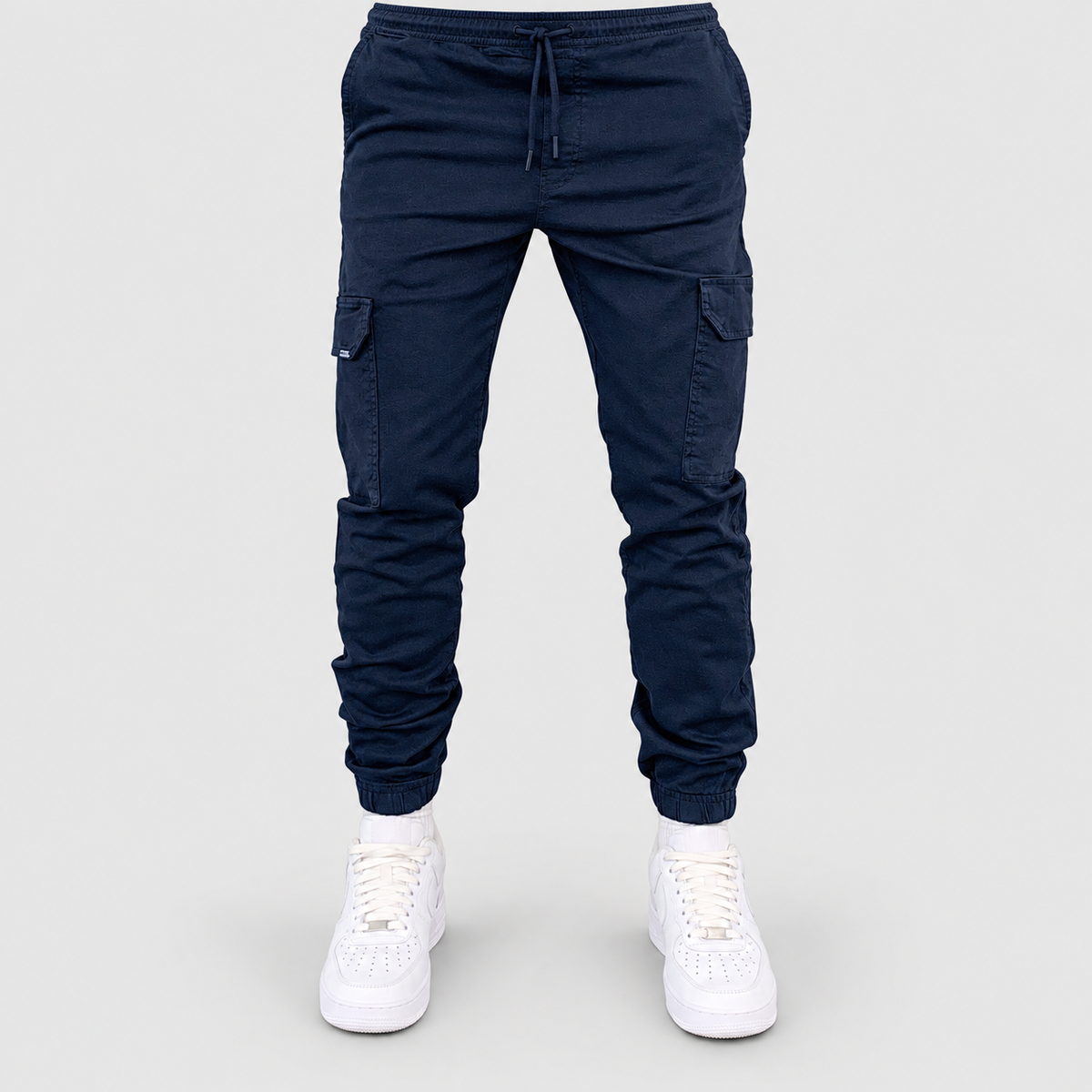 Pascal | Men’s Slim-Fit Cargo Joggers — Dark Blue