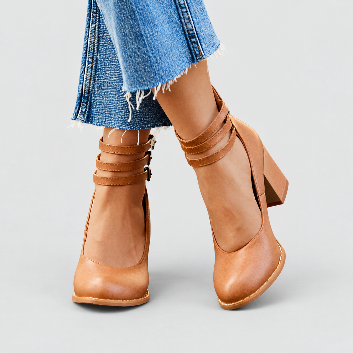 Perdita | Women’s Block-Heel Ankle-Strap Shoes — product detail 5