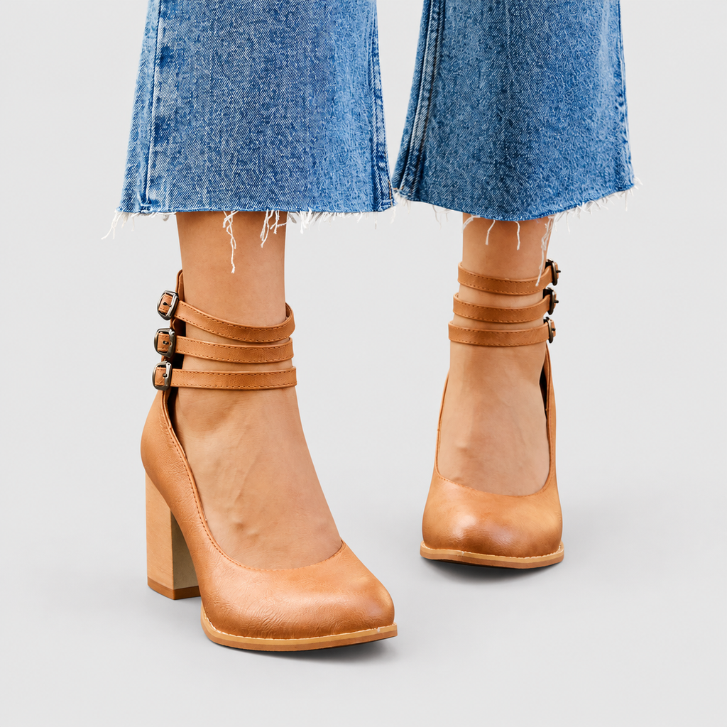 Perdita | Women’s Block-Heel Ankle-Strap Shoes — product detail 7
