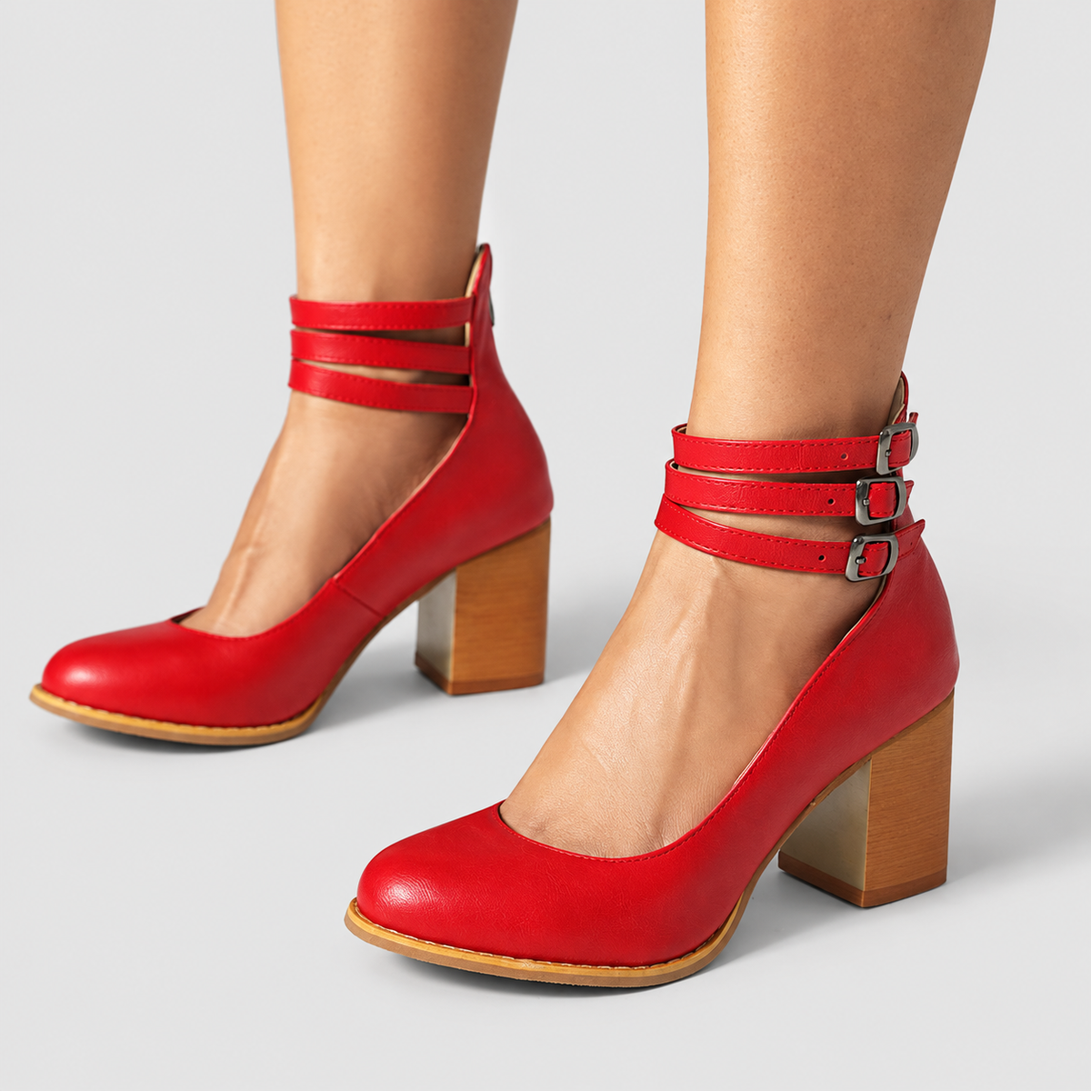 Perdita | Women’s Block-Heel Ankle-Strap Shoes — product detail 14