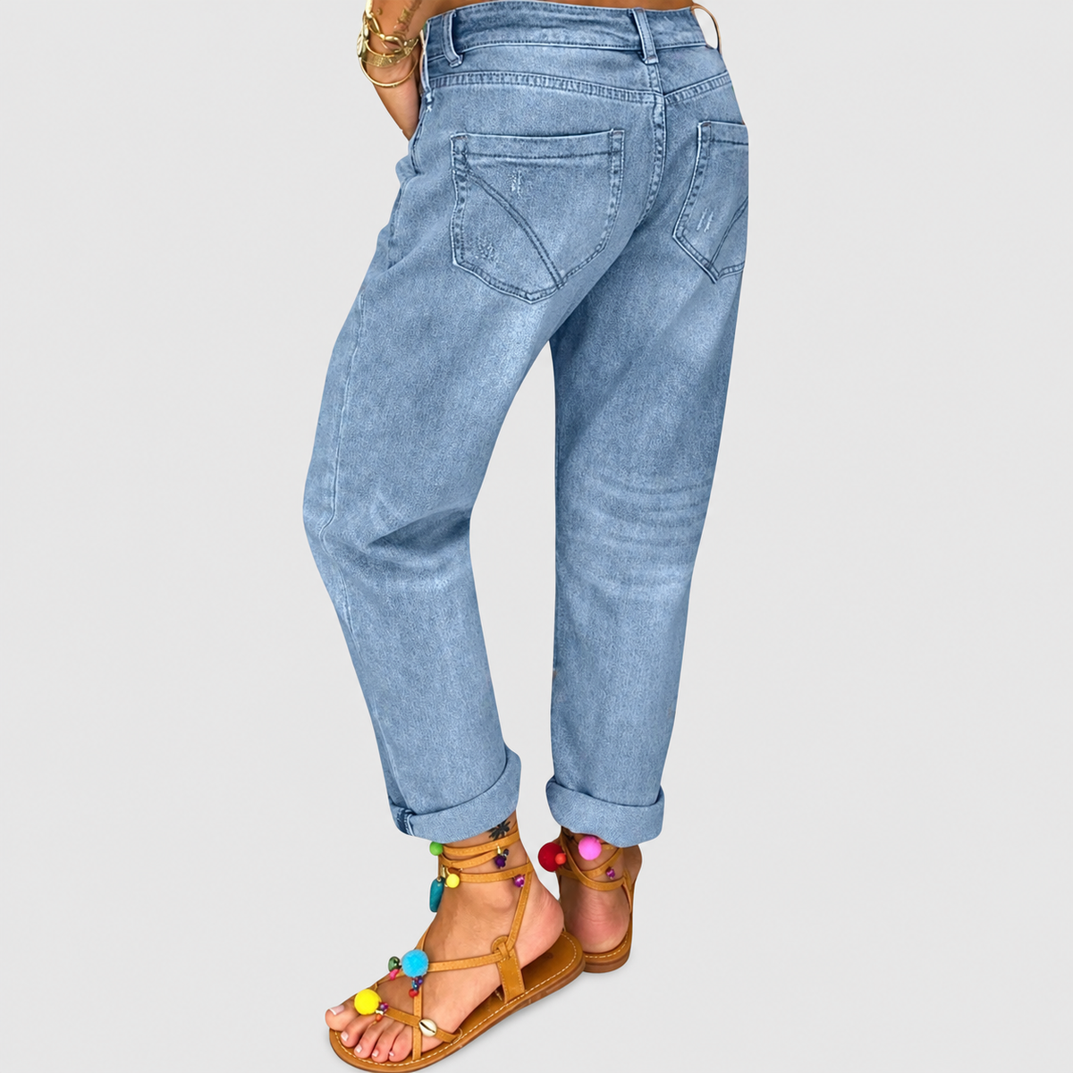 Petrina | Women’s Distressed Boyfriend Jeans — product detail 3
