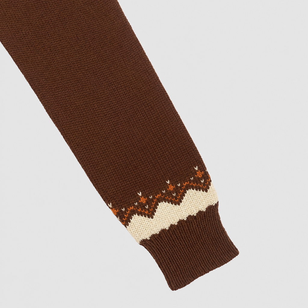 Petronella | Women’s Pumpkin-Jacquard Knit Sweater — product detail 3