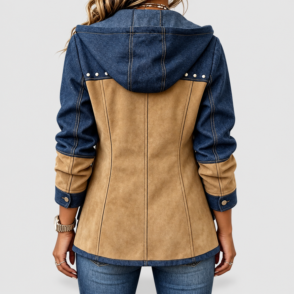 Priscilla | Women’s Hooded Jacket with Zip Closure and Flap Pockets — product detail 2