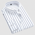 Rafferty | Men’s Striped Oxford Shirt — White