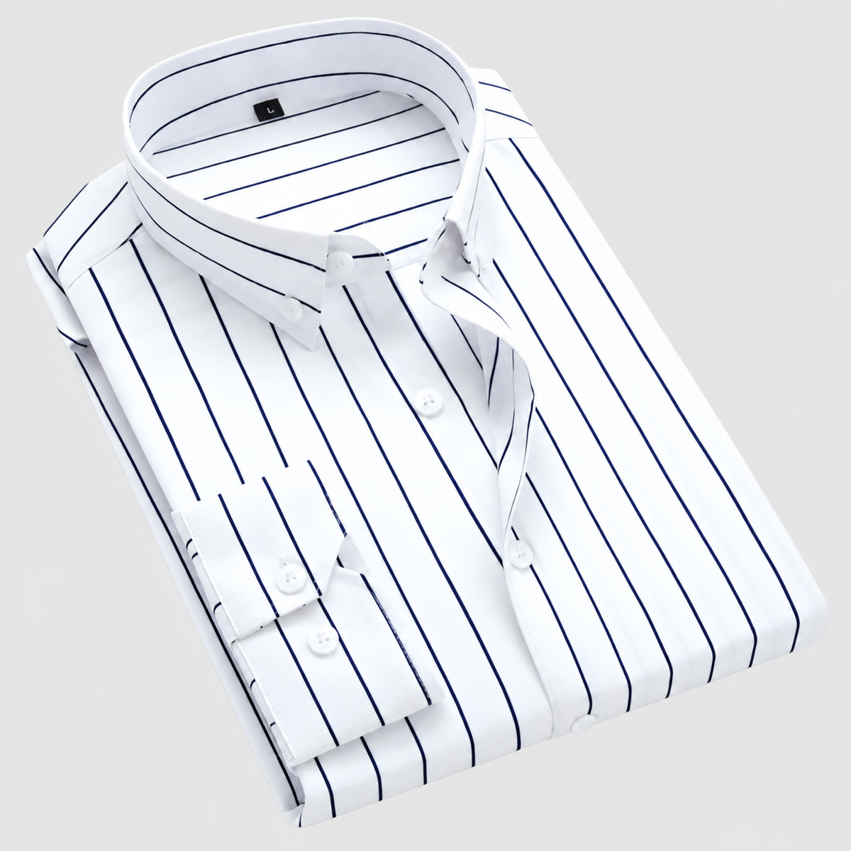 Rafferty | Men’s Striped Oxford Shirt — White