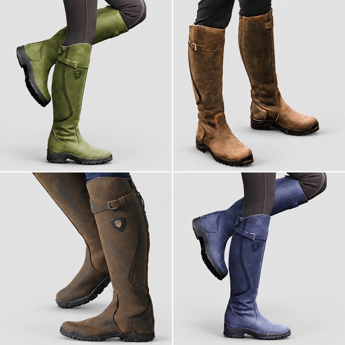 Renee | Women’s Tall Riding-Style Boots with Buckle — product detail 2