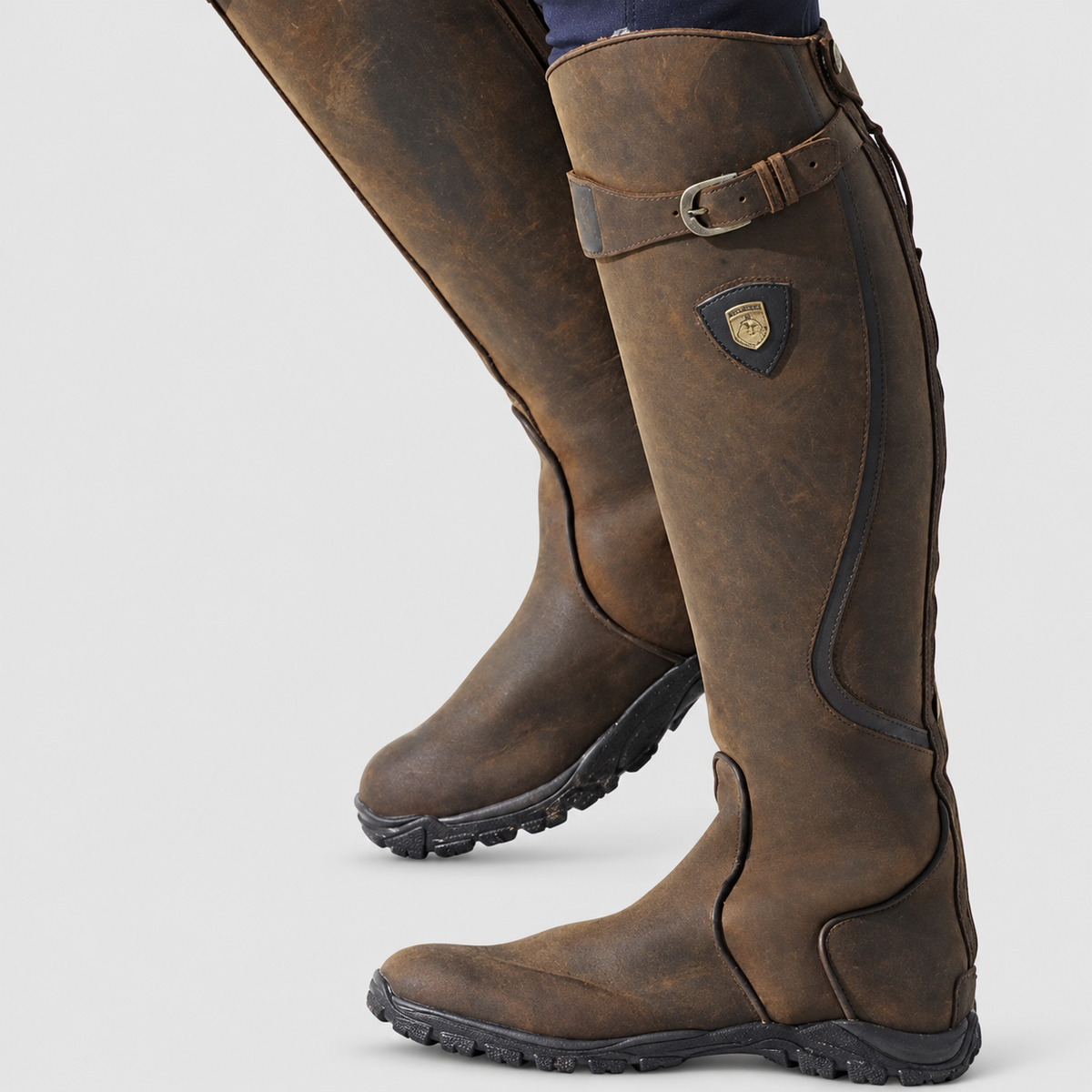 Renee | Women’s Tall Riding-Style Boots with Buckle — product detail 3