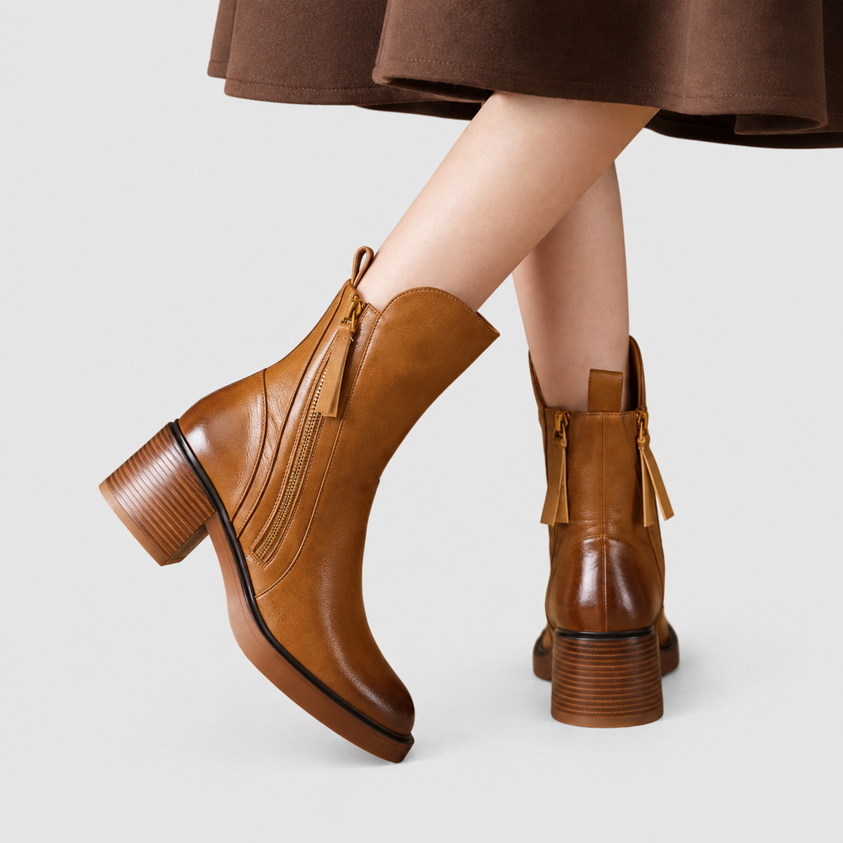 Romilly | Women’s Block-Heel Ankle Boots — product detail 5