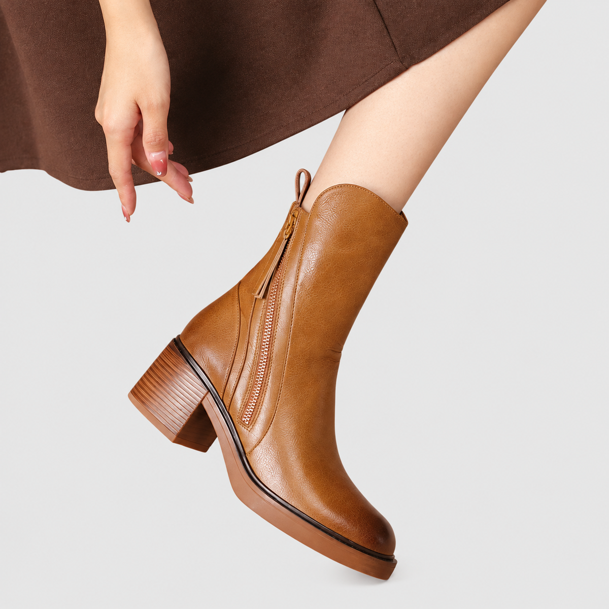 Romilly | Women’s Block-Heel Ankle Boots — product detail 6