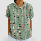 Green Floral Print