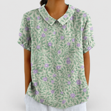 Green with Floral Print