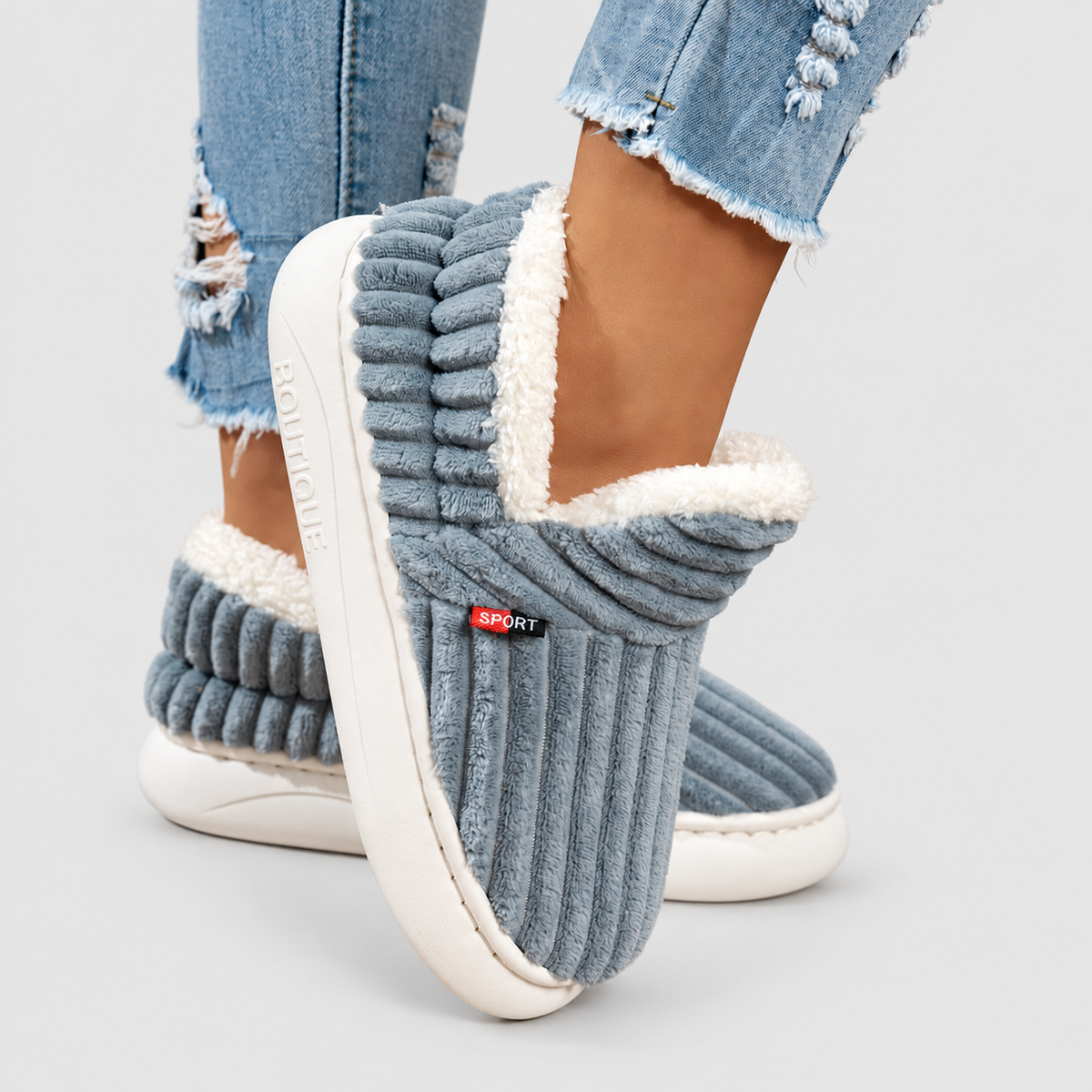 Sabella-Mae | Women’s Sherpa-Lined Slipper Booties — product detail 13