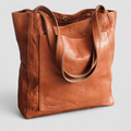 Sabella | Women’s Leather Tote Bag with Interior Pocket — product detail 1