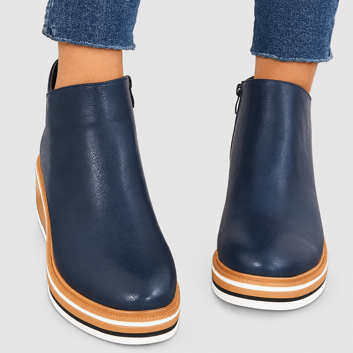 Sabine | Women’s Platform Wedge Ankle Boots — product detail 3