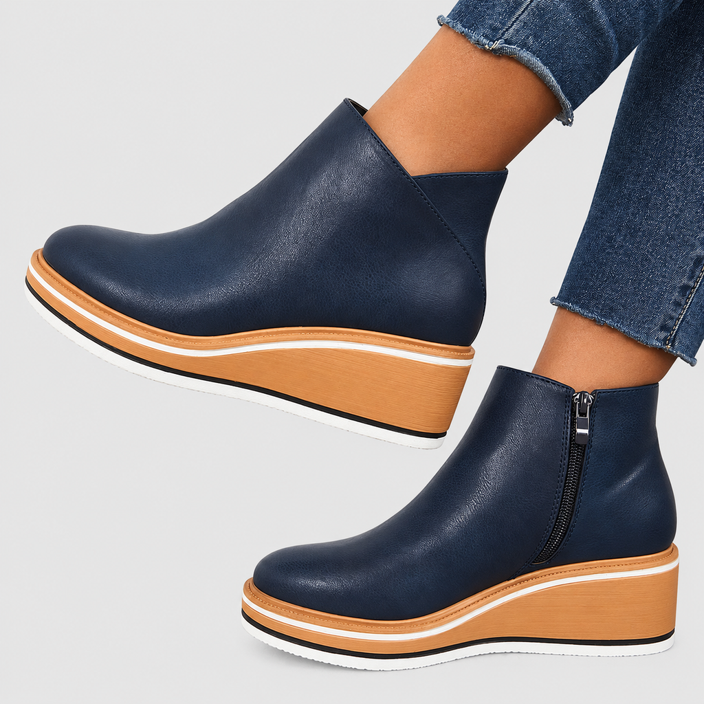 Sabine | Women’s Platform Wedge Ankle Boots — product detail 4
