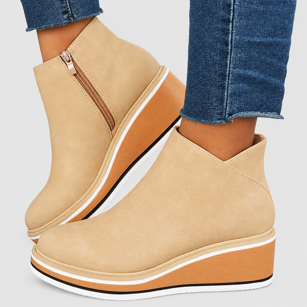 Sabine | Women’s Platform Wedge Ankle Boots — product detail 5
