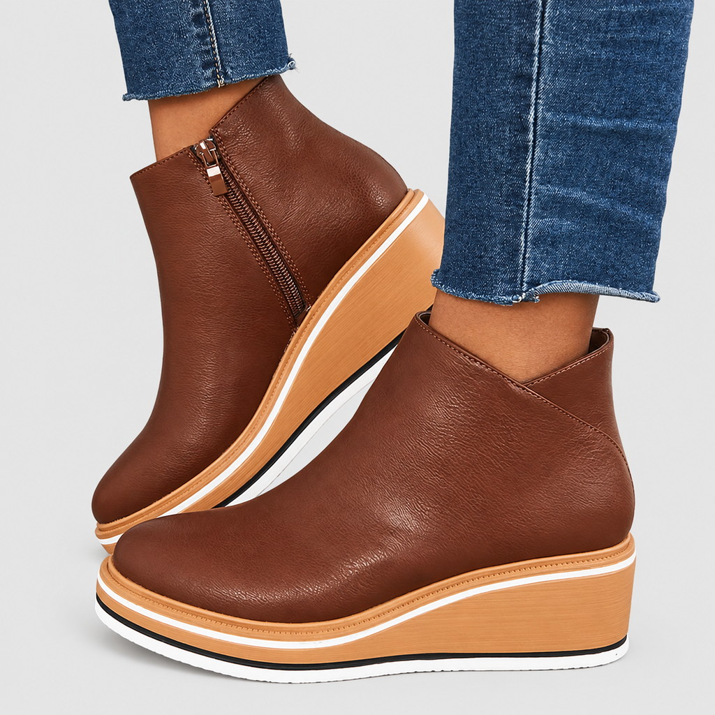 Sabine | Women’s Platform Wedge Ankle Boots — product detail 9