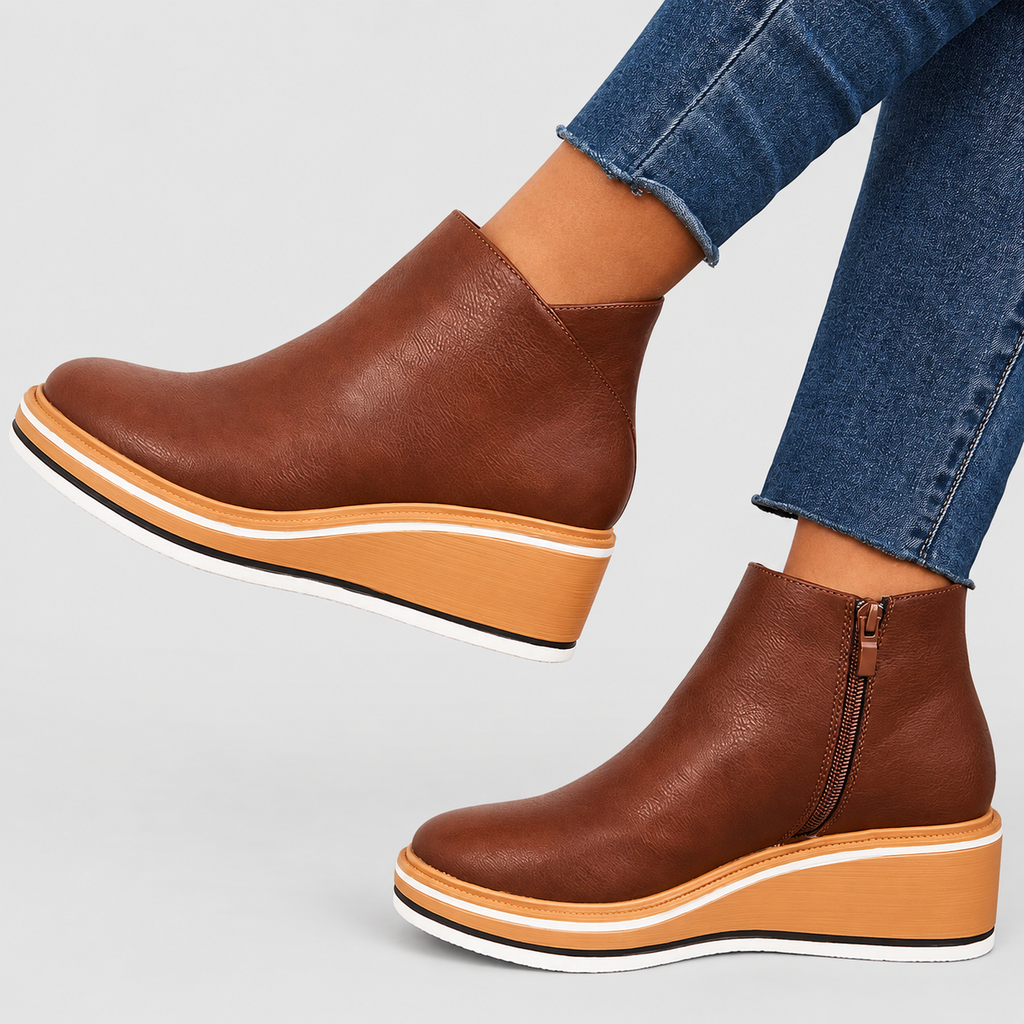 Sabine | Women’s Platform Wedge Ankle Boots — product detail 11