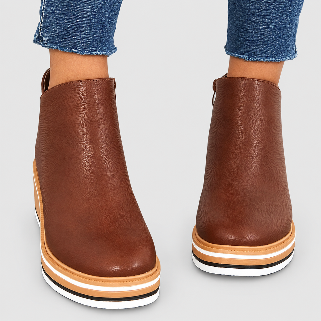 Sabine | Women’s Platform Wedge Ankle Boots — product detail 12